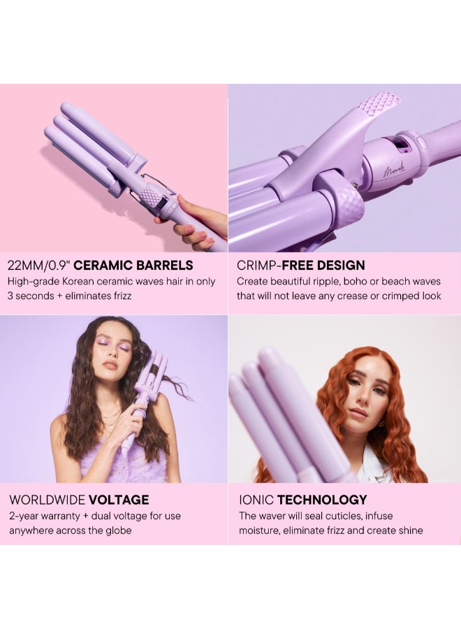 Mermade Hair Cutie Waver 22Mm - Lilac - Image 5
