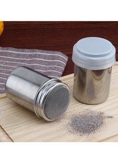 Y&D Stainless Steel Chocolate Shaker Coffee Powder Spreader With Mesh Holes 8.5x5x5 cm For Icing Sugar Powder Cocoa Cappuccino with Coffee Stencils, For Kitchen, Drinks and Baking  - Image 3