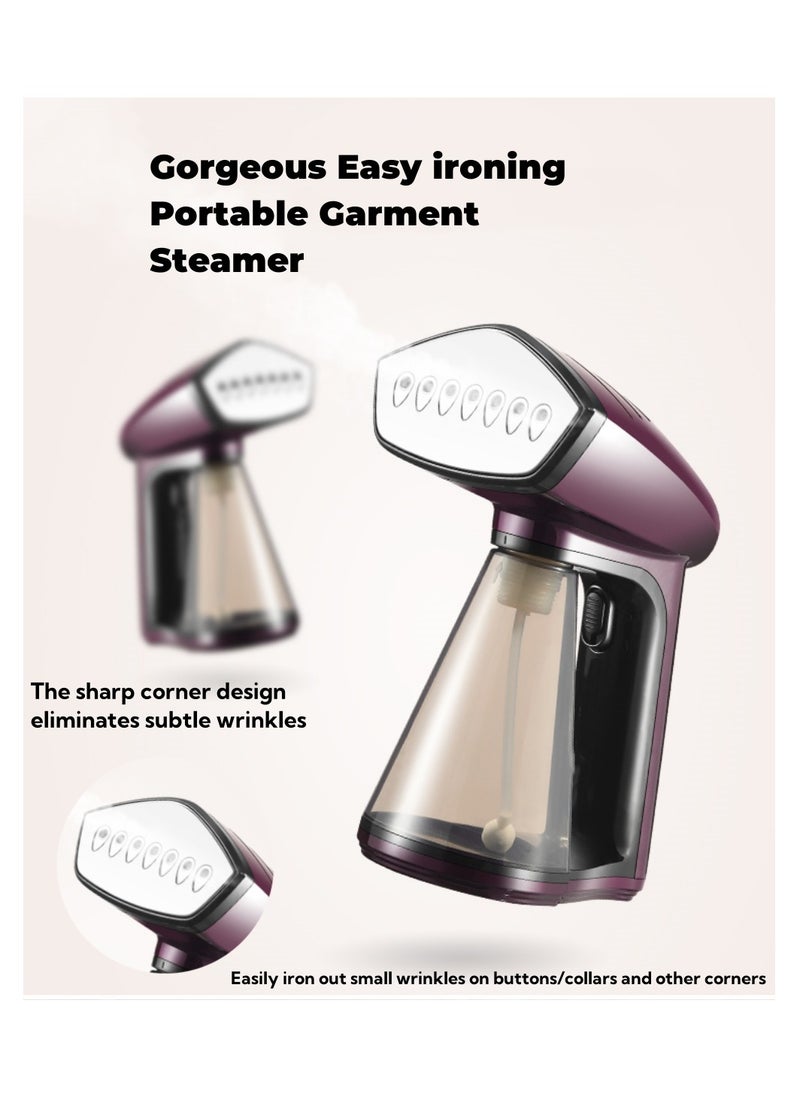 DOSCHER - 1640W Handheld Clothes Steamer 260ml Portable Steam Iron with Strong Penetrating 30g/Min - Water Bottle can be Connected(25mm) - Image 1