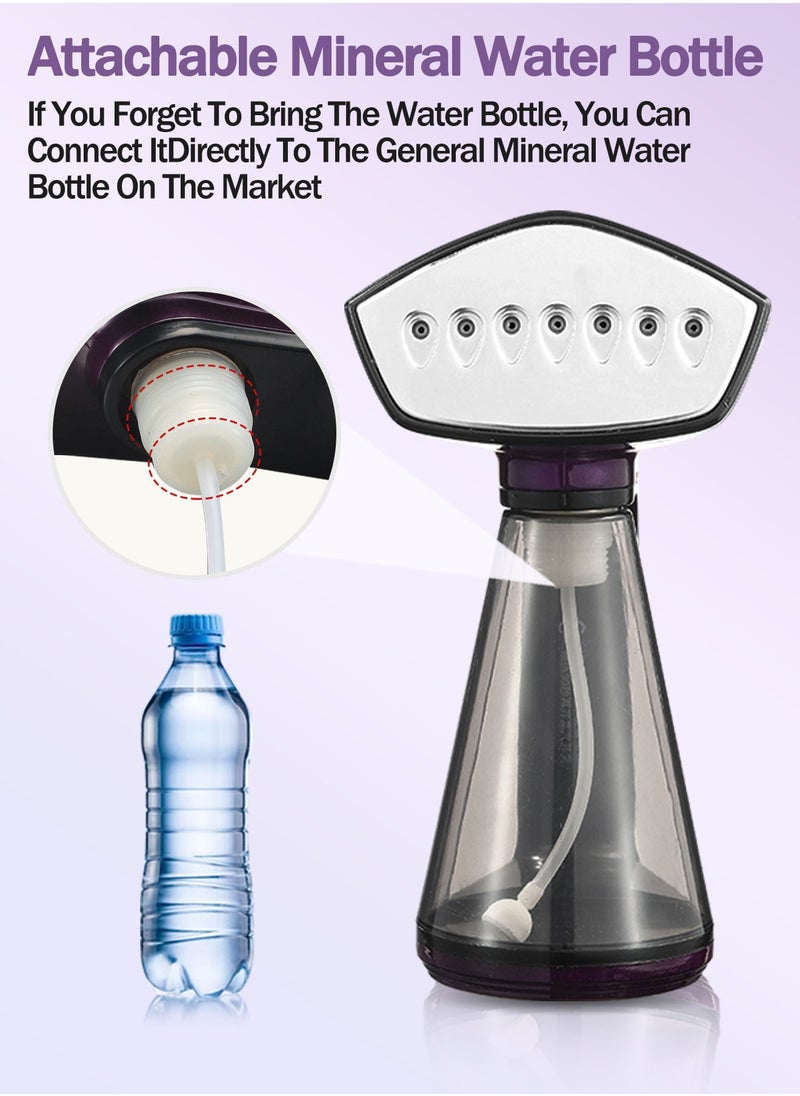 DOSCHER - 1640W Handheld Clothes Steamer 260ml Portable Steam Iron with Strong Penetrating 30g/Min - Water Bottle can be Connected(25mm) - Image 1