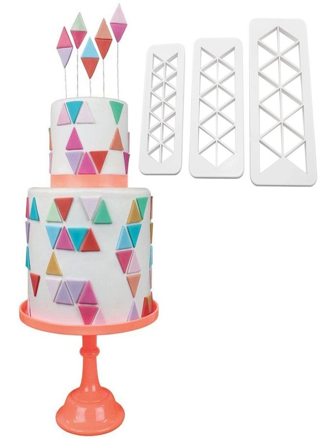 ZYAMY 3IN1 Triangle Cake Fondant Cutter Cookie Cutter Biscuit Cutter Cake Cutter Fudge Cake DIY Decorative Mould 3 Size - Image 5