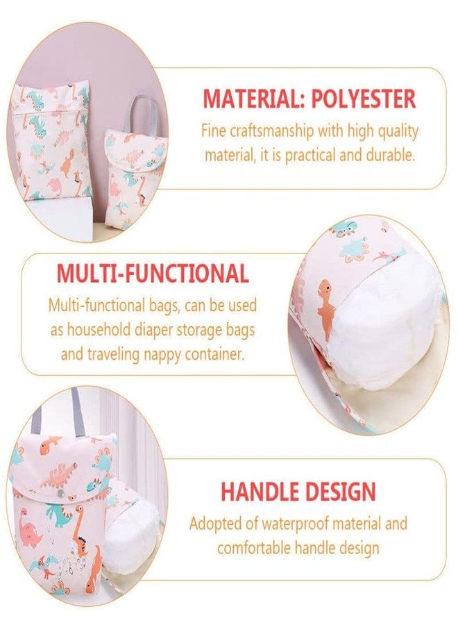H K J House Baby Diaper Bags Maternity Bag Waterproof Wet Cloth Diaper Backpack Reusable Diaper Cover Dry Wet Bag for Mom Baby Care - Image 3
