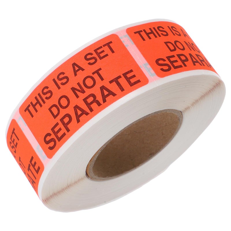 Fluorescent Red Do Not Detach Shipping Labels 2x0 98 Inch 500pcs Roll - Image 2
