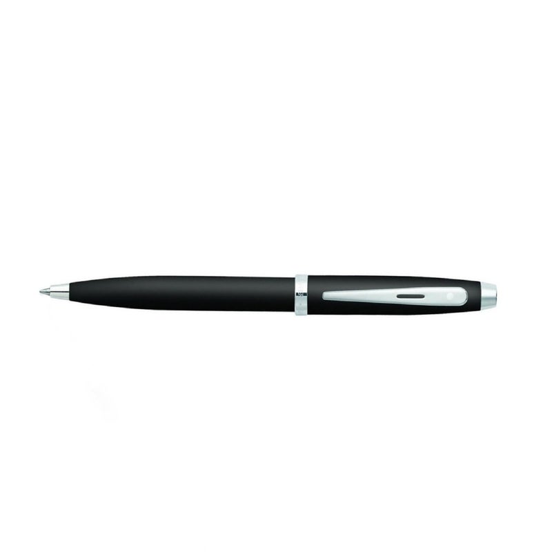 SHEAFFER قلم شيفر 100 E9317 أسود غير لامع مع تفاصيل مطلية بالكروم - Image 4