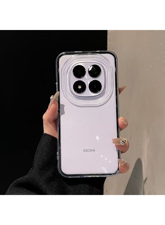 Compatible with Redmi note 15 pro plus back case cover，TPU material soft shell with decorative strips on the border, Lightweight, Dirt resistant, Easy to clean, And drop resistant - Image 2