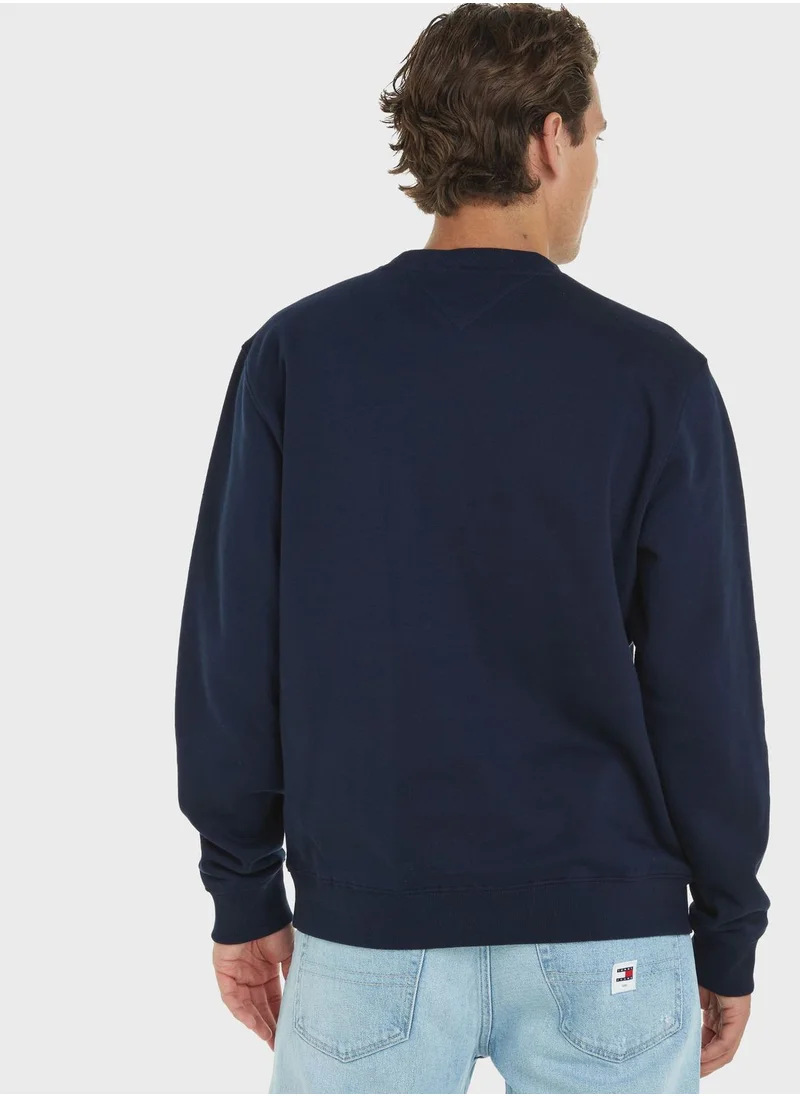 TOMMY JEANS Monogram Crew Neck Sweatshirt