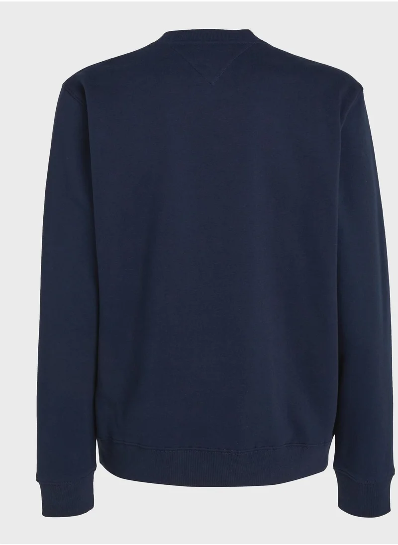 TOMMY JEANS Monogram Crew Neck Sweatshirt