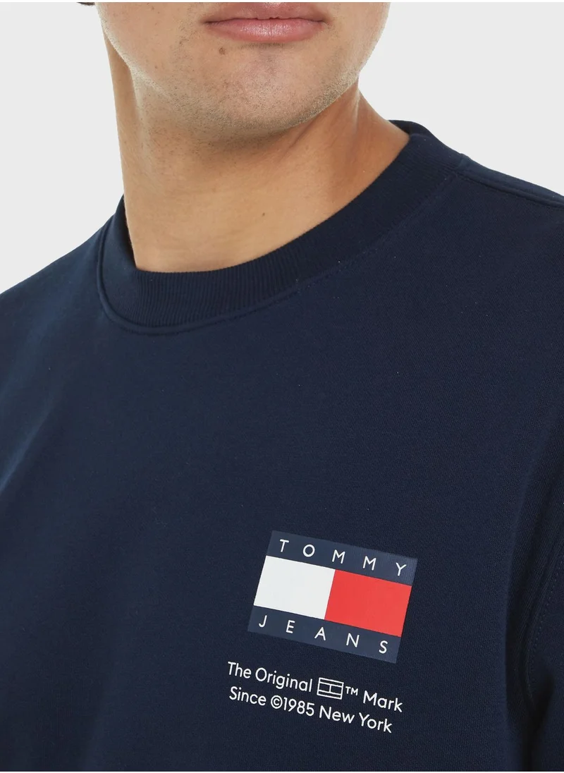 TOMMY JEANS Monogram Crew Neck Sweatshirt
