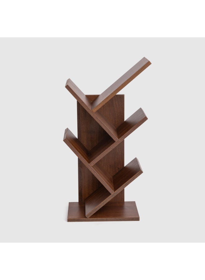 Hometown Homztown Groove Bookshelf in Brown – Chic Storage for Your Literary Treasures & Décor, H60 x W30 x D18.5 cm  - Image 2