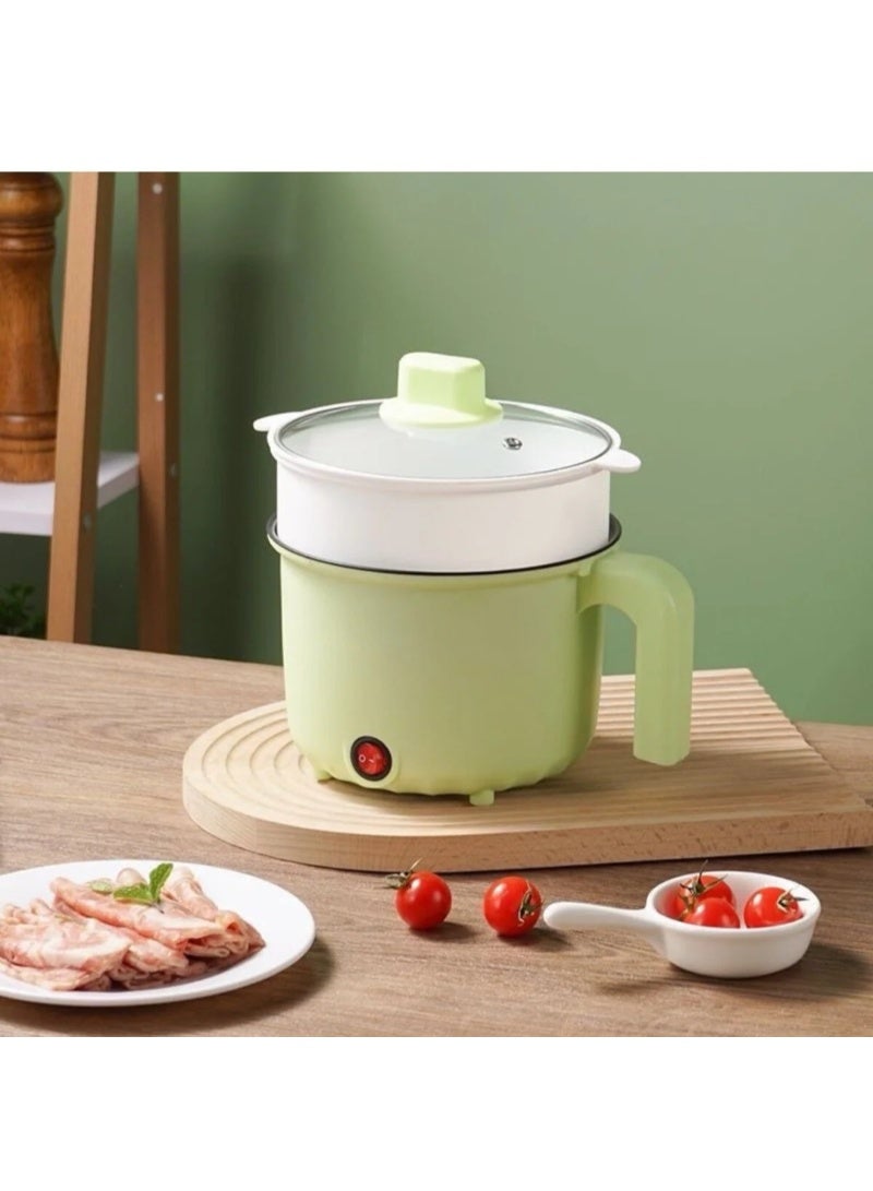 Ruay Electric cooker for cooking two layers at the same time, electric cooker with a capacity of 1.5 liters, 600 watts, with a non-stick layer - Image 1