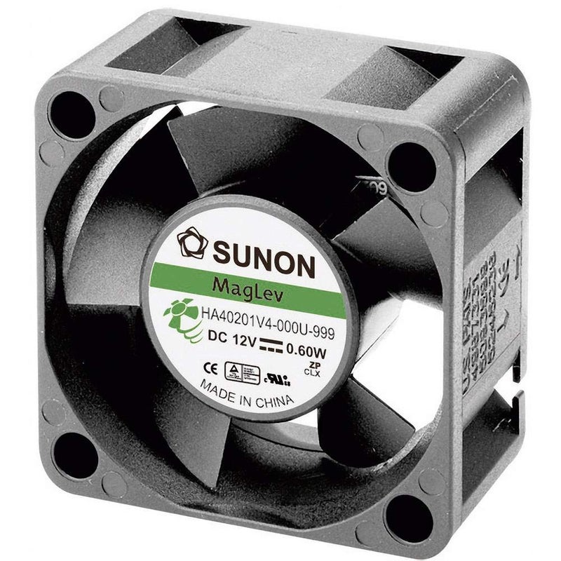 SUNON HA40101V4-0000-999 DC Brushless Fan, 12V, 10 mm H x 40 mm L x 40 mm W - Image 3