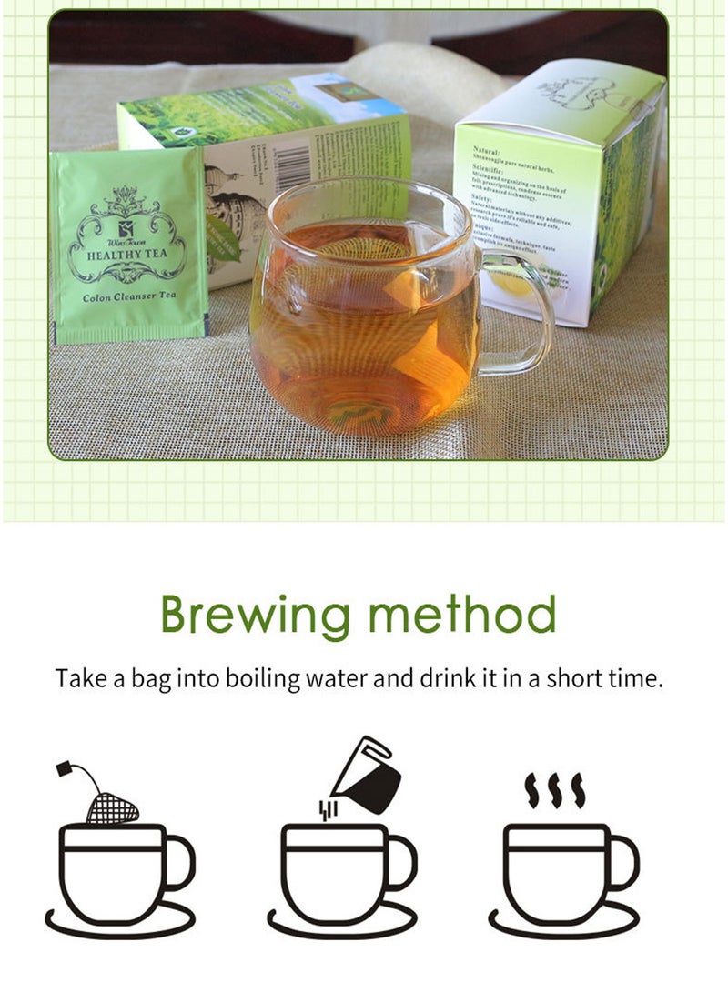 وينز تاون شاي التخسيس والتخلص من السموم، شاي عشبي ملين لدعم الوزن الصحي، خالي من الكافيين، مصنوع من جذور طبيعية لتنظيف القولون، شاي طبيعي لصحة الجهاز الهضمي. - Image 5