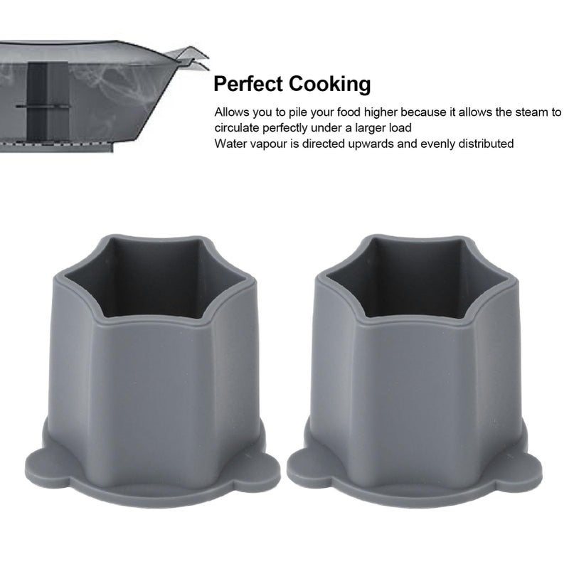 2 Pcs Food Steam Chimney Extension Replacement Circulation Kitchen Gadget - Image 3