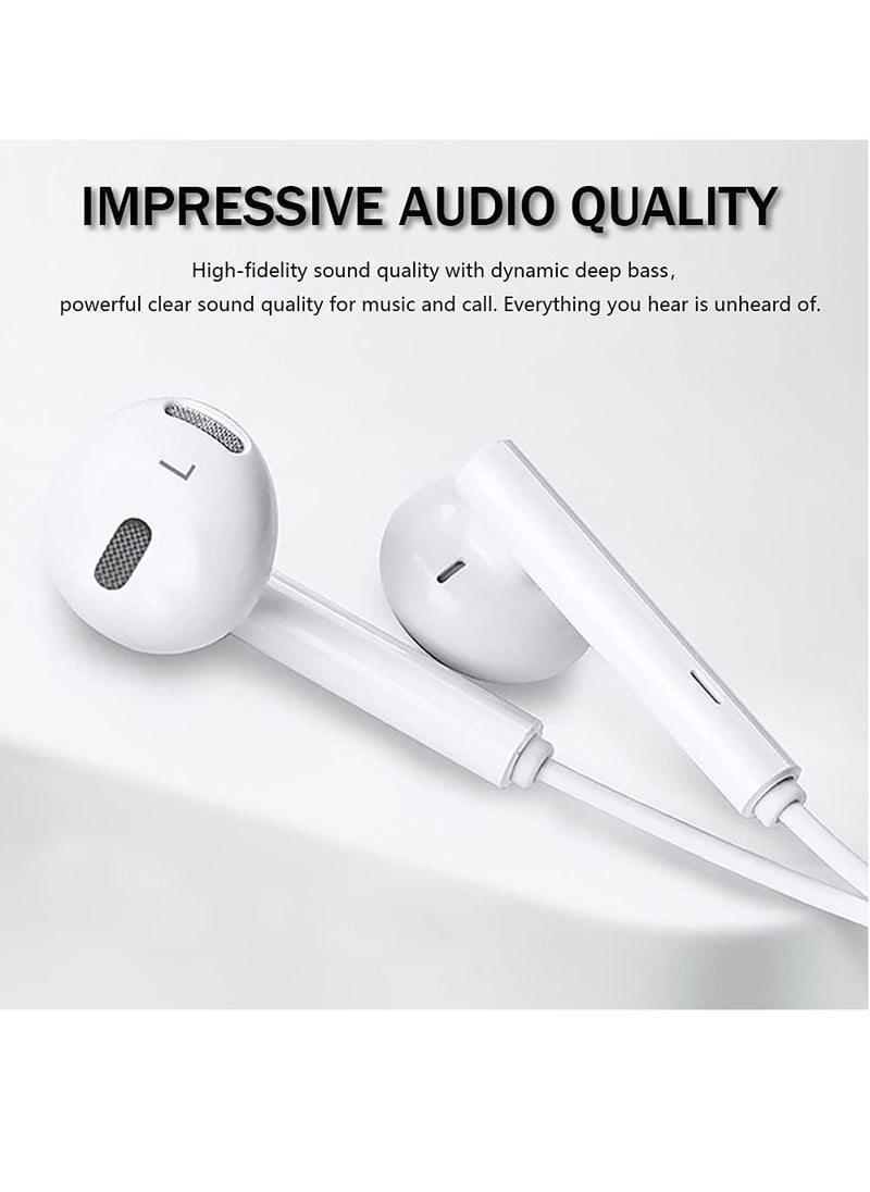 DUSALA Earbuds Headphones Wired Earphones with Microphone and Volume Control Compatible with I phone  - Image 2