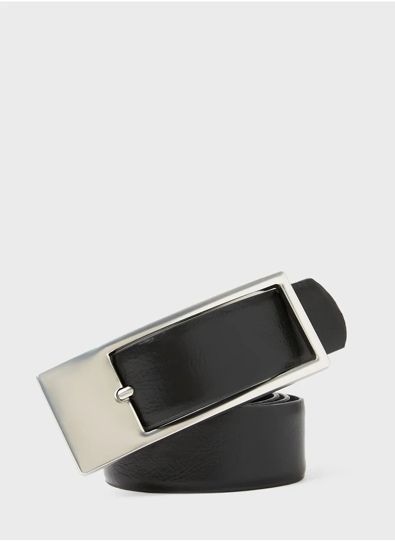 MANGO Faux Leather Belt