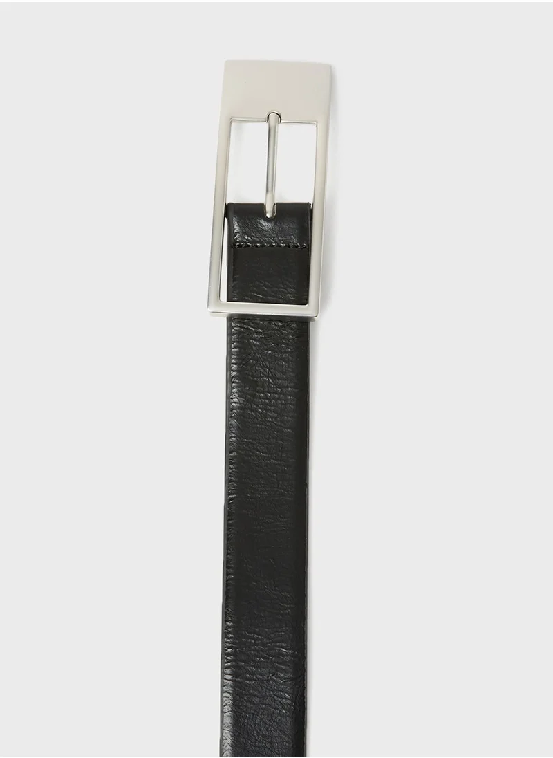 MANGO Faux Leather Belt