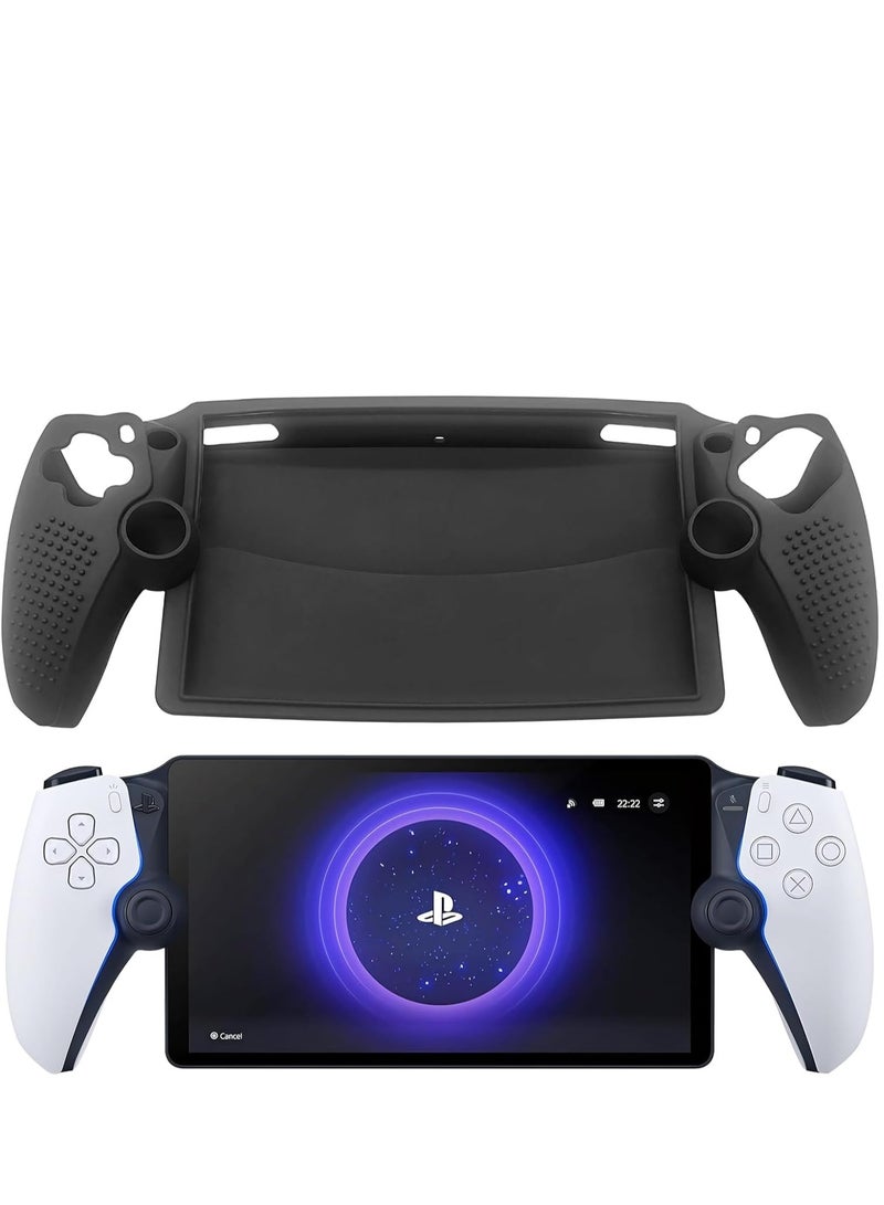 SYOSI Playstation Portal Case Silicone Shock Absorption Anti Fingerprint Scratch Resistant Cover Black - Image 1
