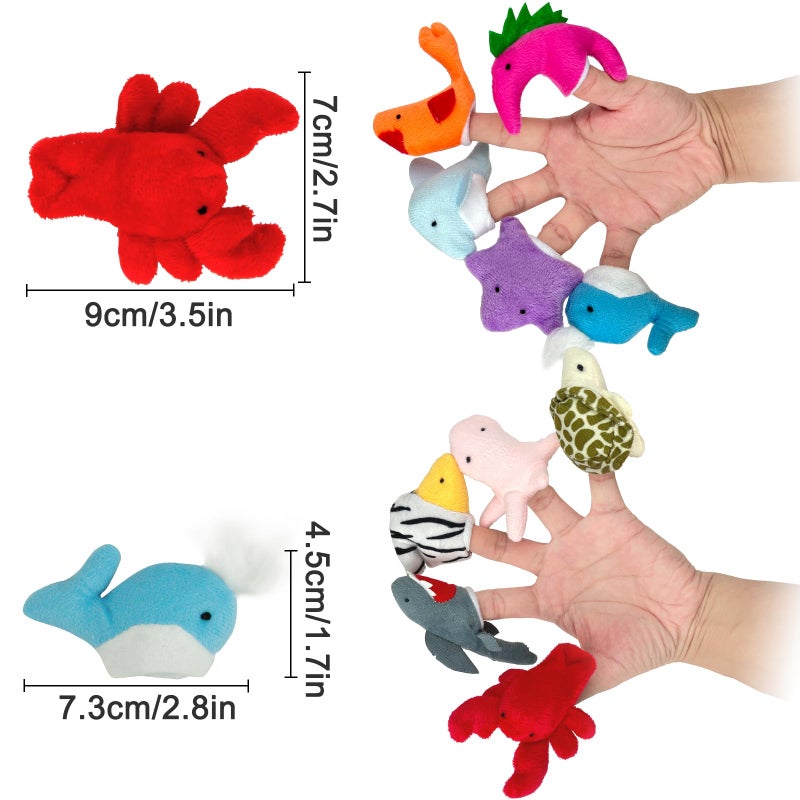 Sealive Finger Puppets for Toddlers 1-3, Animal Finger Puppets, Soft Plush Animal Toys for Storytelling, Educational Toy Set for Boys & Girls, Great for Home, School, Parties & Travel - Image 5
