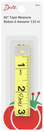 Dritz 5/8" x 60" Tape Measure, Inches and Centimeters, Yellow - Image 5