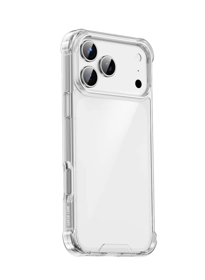 GREEN LION iPhone 17 Pro Anti-Shock Case/ Hybrid Protection/ Drop & Scratch Proof/ HD Clarity/ Air Cushion Technology/ Precise Cutouts - Clear - Image 1