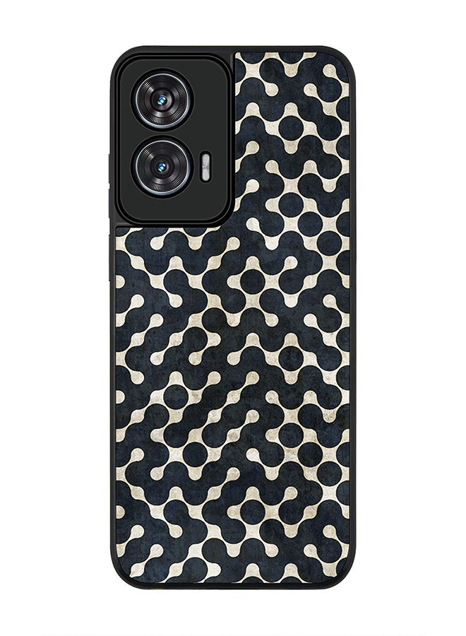 Stylizedd For Motorola Edge 50 Fusion 5G Case,Slim fit Camera Protection, Shockproof Thin Phone cover  - Connect The Dots (Black) - Image 1