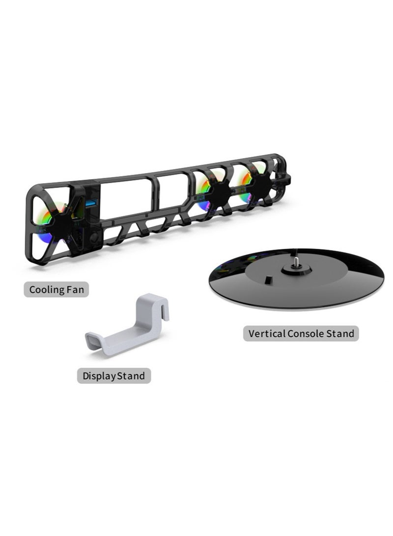 DOBE Cooling Fan for PS5 Slim,PS5 Slim PS5 Stand, Vertical Console Stand with Cooling Fan & Headphone Hanger,design for Playstation 5 - Image 5
