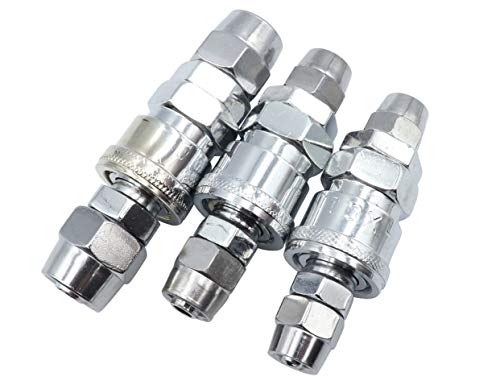 LBY Air Coupler and Plug Kit, Industrial Type C Air Hose Fittings, Compressor Pneumatic Connector, SP20/30/40 + PP20/30/40 Quick-Connect Accessories Kit, Pack of 6 - Image 4