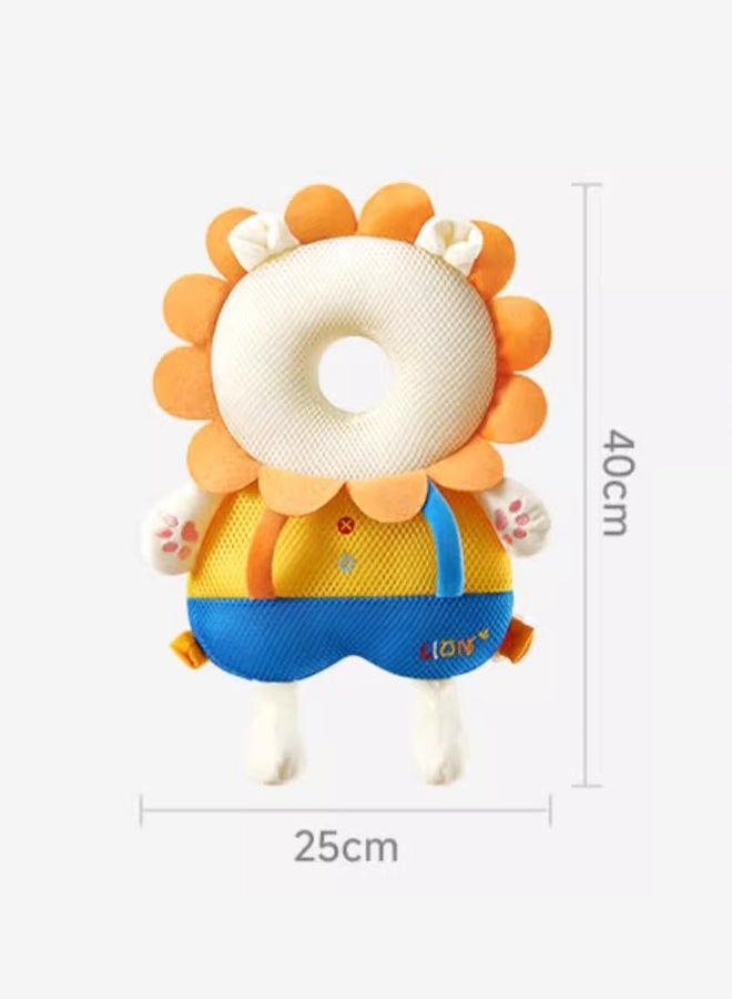 Baby head protection backpack Children's anti-fall pillow Baby walker safety head protector Makes a warning sound upon impact Adjustable shoulder straps Suitable for babies learning to walk - Image 2
