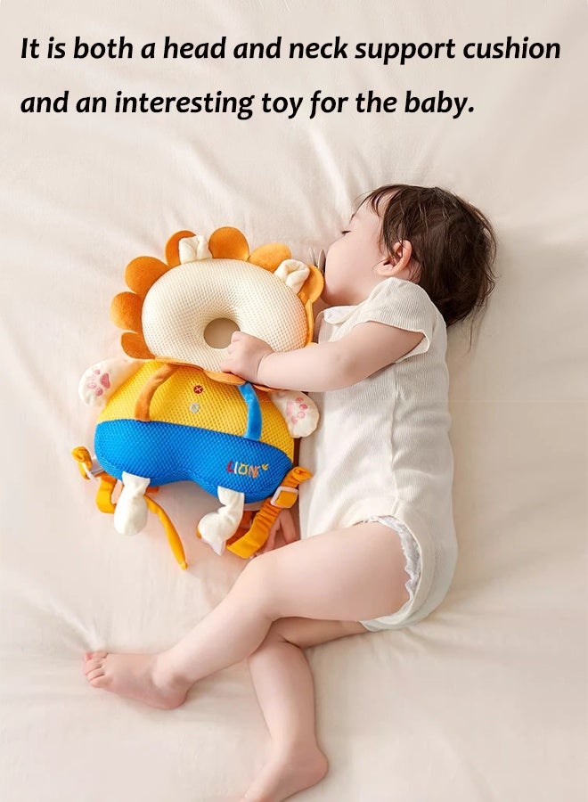 Baby head protection backpack Children's anti-fall pillow Baby walker safety head protector Makes a warning sound upon impact Adjustable shoulder straps Suitable for babies learning to walk - Image 5