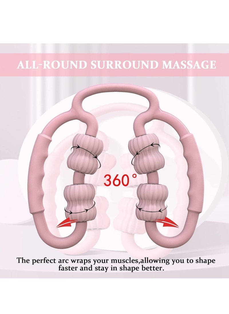 SYOSI Cellulite Massager Roller, Manual Muscle Massager Roller Ring Multi-functional Leg Beautifier for Leg, Trigger Point Massage Roller for Legs, Neck, Relieve Muscle Soreness  - Image 5