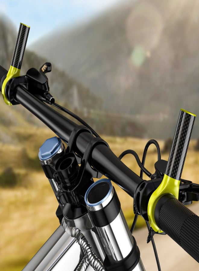ENLEE Carbon Fiber Bicycle Handlebar Ends Mountain Bike Handlebar Grip Bike Vice Handlebar - Image 2