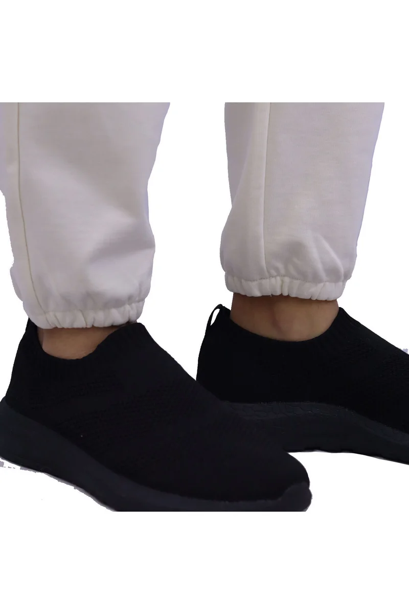 GIORDANO White French Terry Knit Joggers for Women