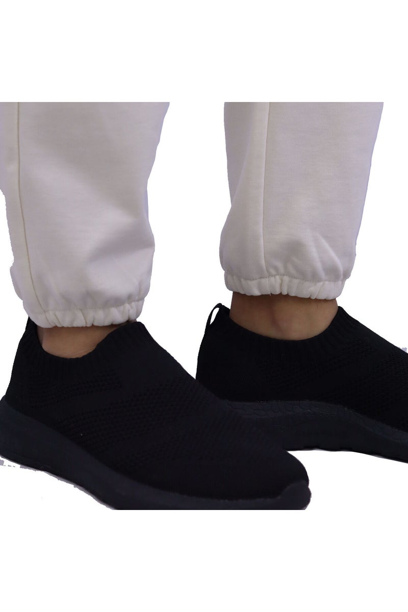 جيوردانو بنطلون رياضي نسائي من نسيج التيري الفرنسي الأبيض - Image 4