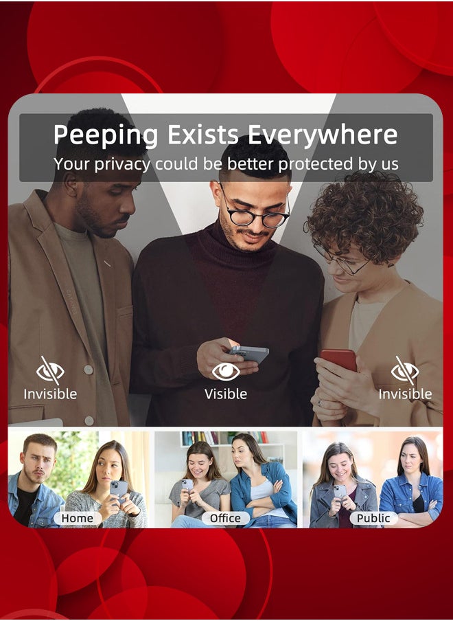 CATANES [Samsung Galaxy S24 Ultra] عبوتان من واقي شاشة الخصوصية 9H تغطية كاملة للشاشة من الزجاج المقسى المضاد للتجسس، حافظة خالية من الفقاعات وصديقة للشاشة  - Image 4