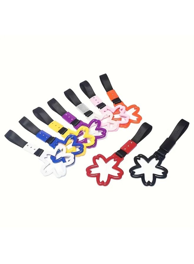 Orange Car Accessories Drift Gear Safety Warning Rings Nylon PVC Bumper Towing Straps - Image 3