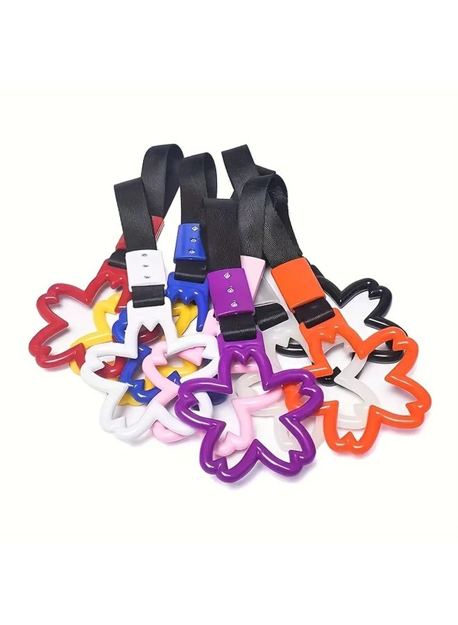 Orange Car Accessories Drift Gear Safety Warning Rings Nylon PVC Bumper Towing Straps - Image 4
