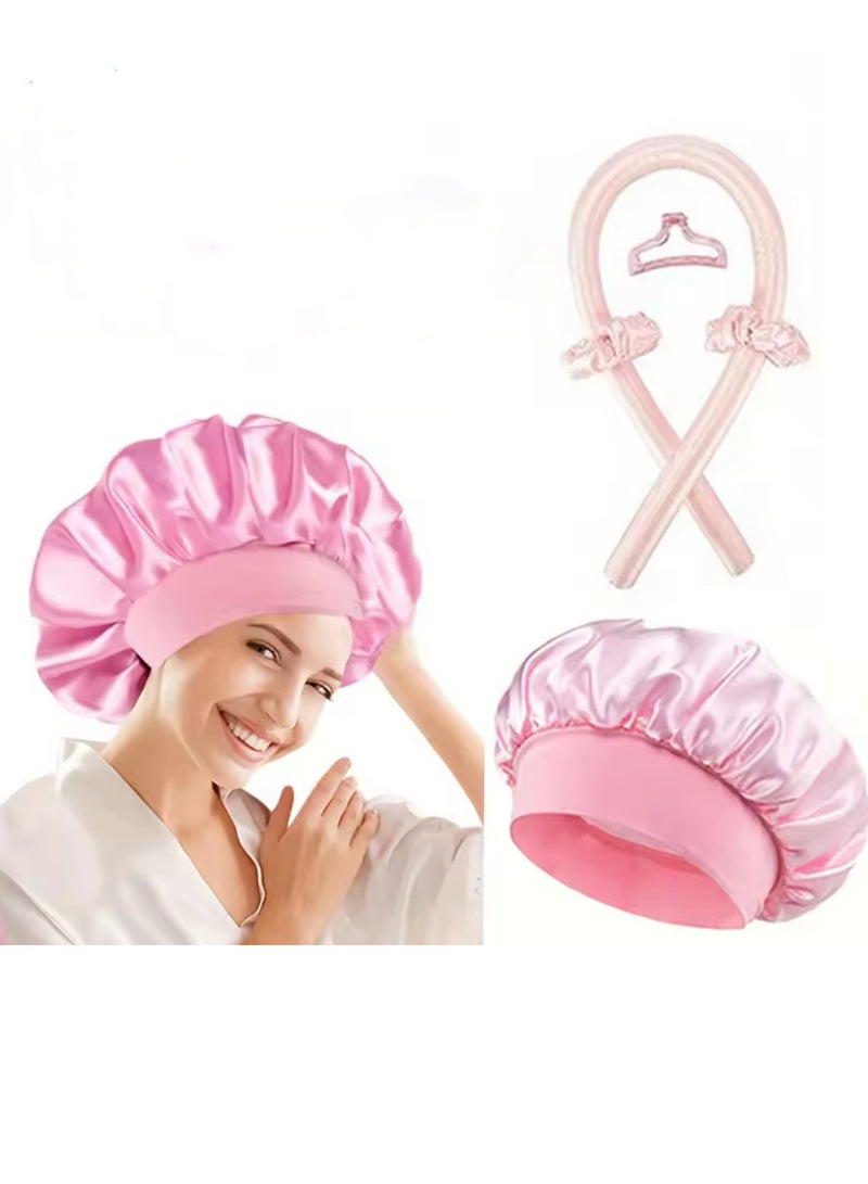 Generic Heatless Curling Rod Night Cap No Heat Ribbon Lazy Hair Curlers Headband Hair Rollers Sleeping Soft Headband Hair Styling Tools  - Image 1