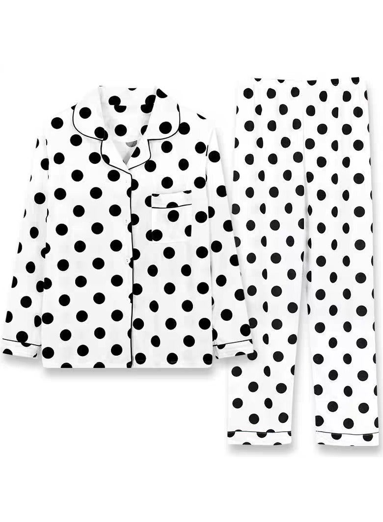 Beauenty Womens Pajamas Set 2 Piece Button Down Pjs Soft Long Sleeve Top and Pants Sleepwear Set Girls  Lounge Sets - Image 4