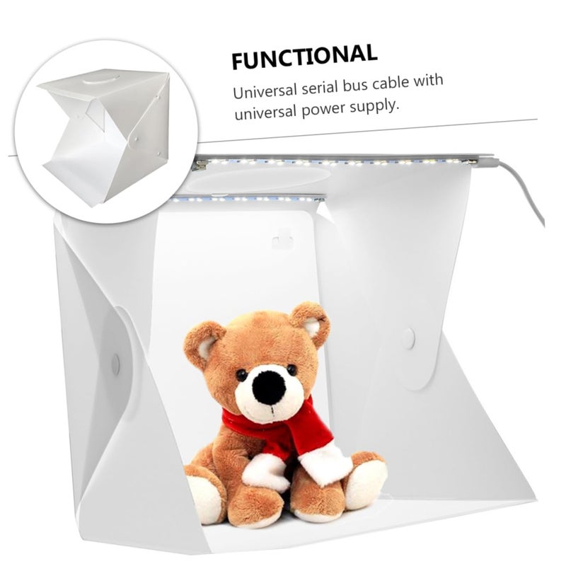 Portable Photography Light Box with Dual Color Backdrops Foldable Studio Tent - Image 5