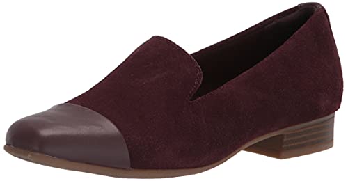 Clarks Women's Tilmont Step Loafer, Burgundy Suede, 7.5 - Image 1