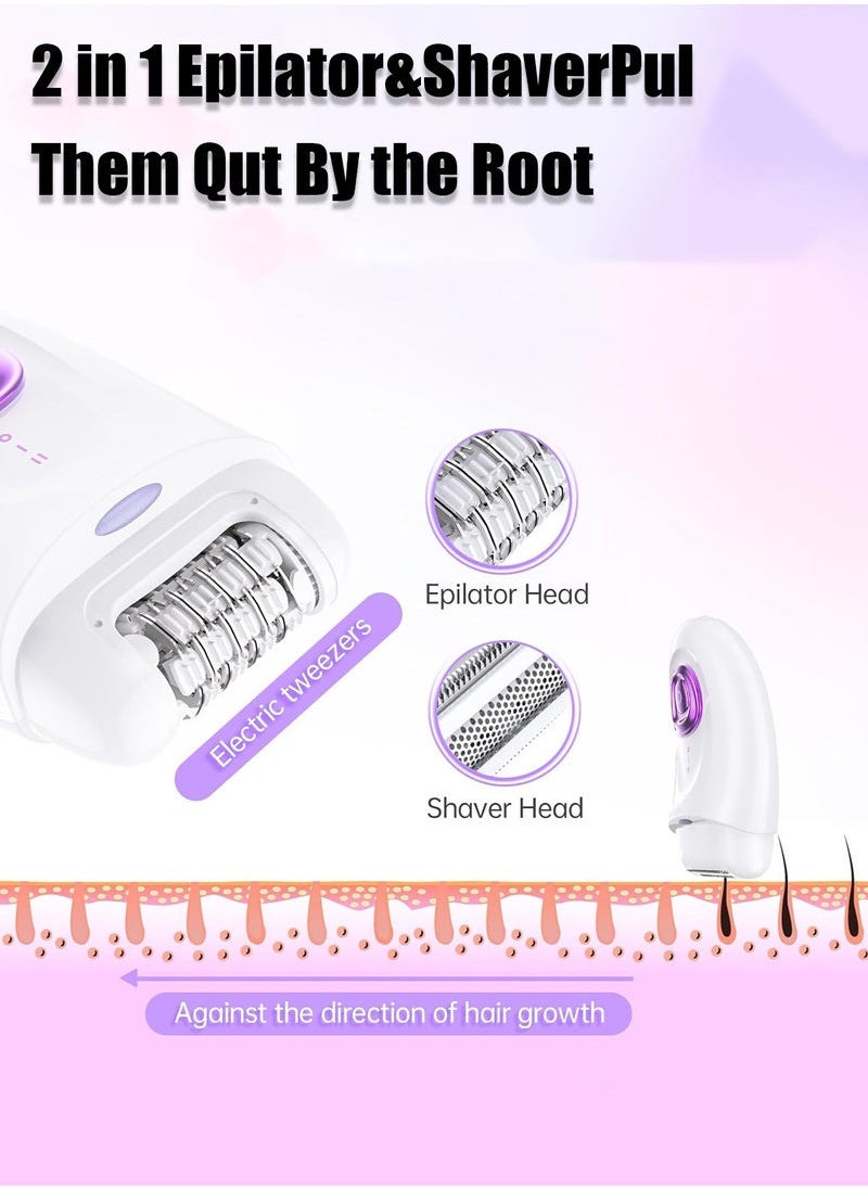 HEROCKX Ladies Epilator ladies hair removal machine Removal Rechargeable 2 Speeds Body hair removal machine Womens Electric Shaver  - Image 3