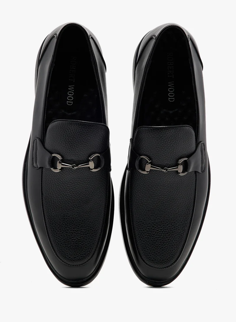 Robert Wood Buckle Detail Formal Slip Ons