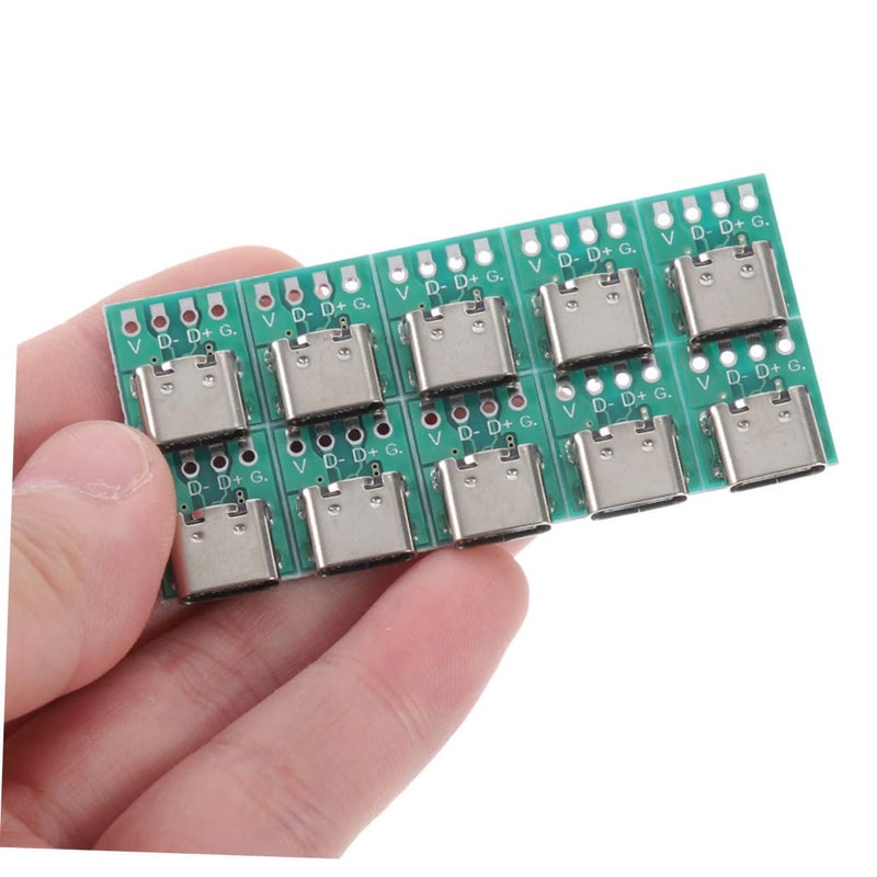 12 Pcs USB C PCB Converter Board DIY Connector For Cable Extension 24 Pin - Image 3