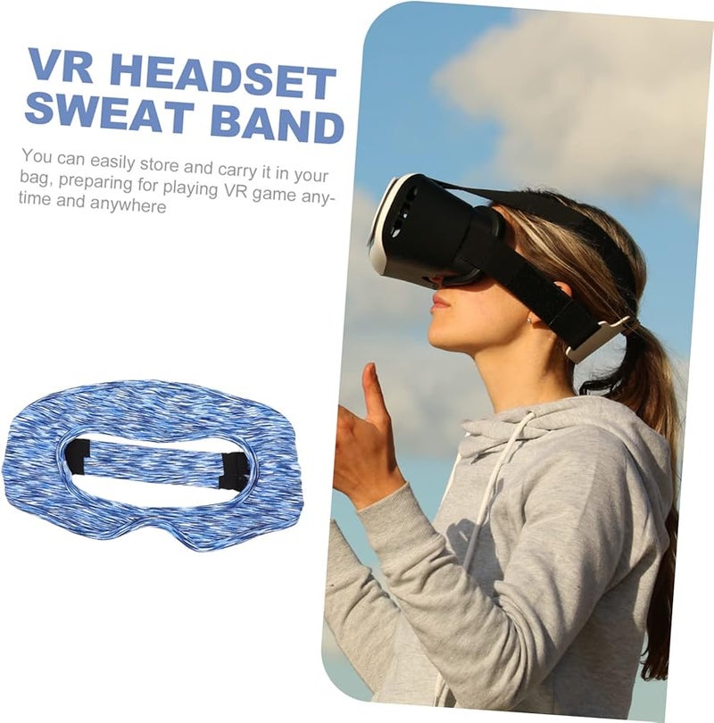 وسادة وجه قابلة للتنفس وقابلة للغسيل لسماعة الواقع الافتراضي مقاومة للعرق وسريعة الجفاف غطاء قناع العين - Image 4