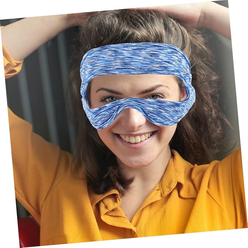 وسادة وجه قابلة للتنفس وقابلة للغسيل لسماعة الواقع الافتراضي مقاومة للعرق وسريعة الجفاف غطاء قناع العين - Image 3