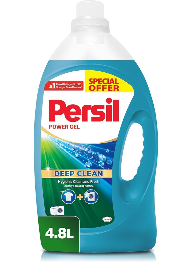 Persil Power Gel Liquid Laundry Detergent, With Deep Clean Technology,4.8 L - Image 1