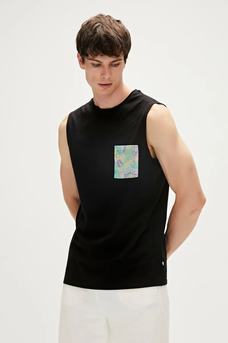 Bad Bear MONSTERA TANK-TOP ORANGE Men's Undershirt 23.01.23.004-C01