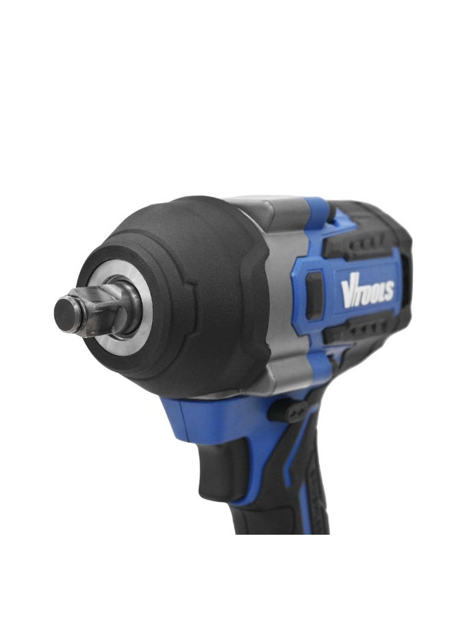 VTOOLS 20V Cordless Brushless Impact Wrench with 4.0Ah Battery and Charger - Image 3