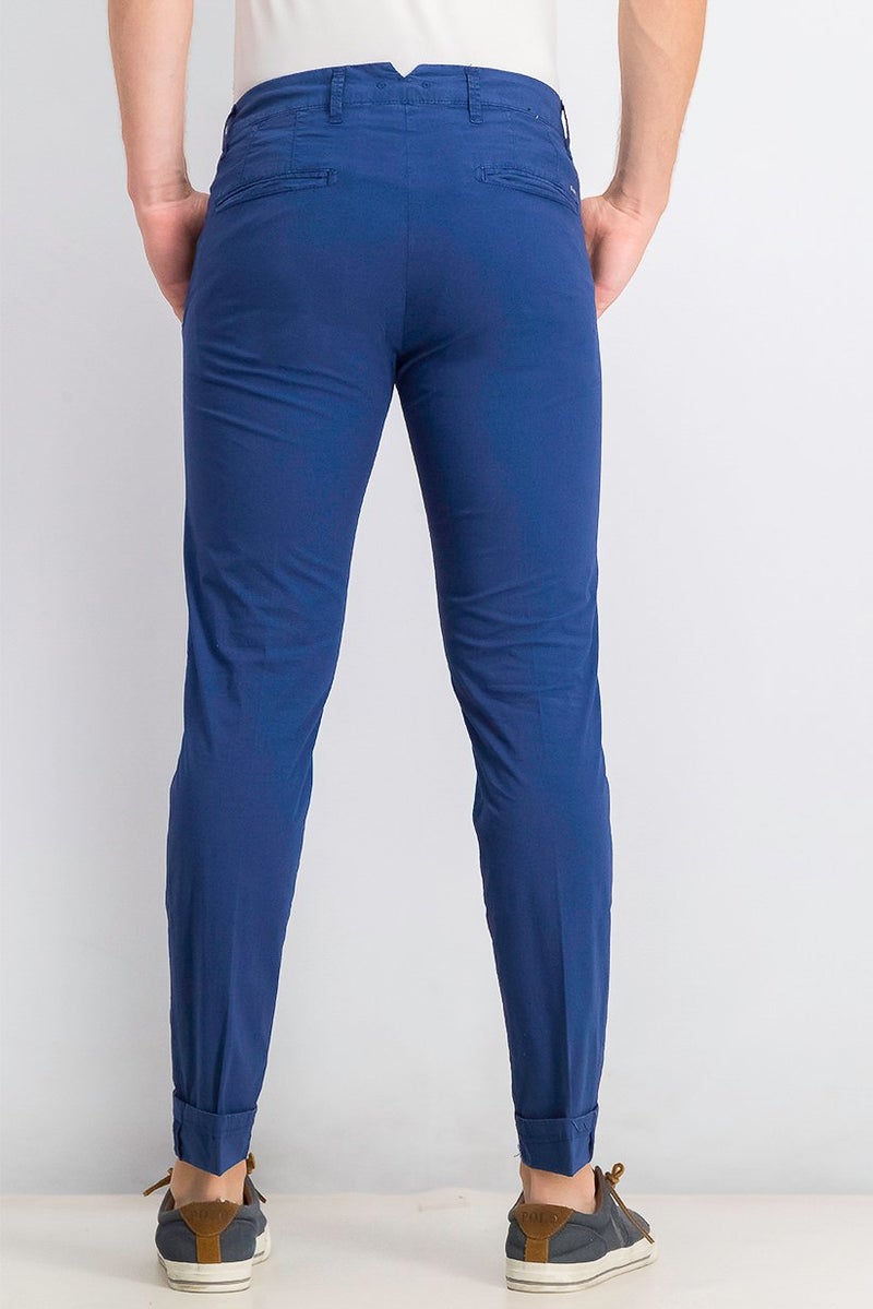 Liu Jo Men Slim Chino Pants, Denim Blue - Image 3