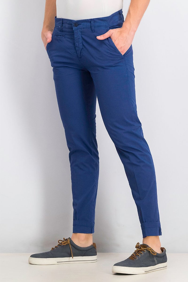 Liu Jo Men Slim Chino Pants, Denim Blue - Image 4